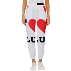 I Love Plum Women s Cropped Drawstring Pants by ilovewhateva