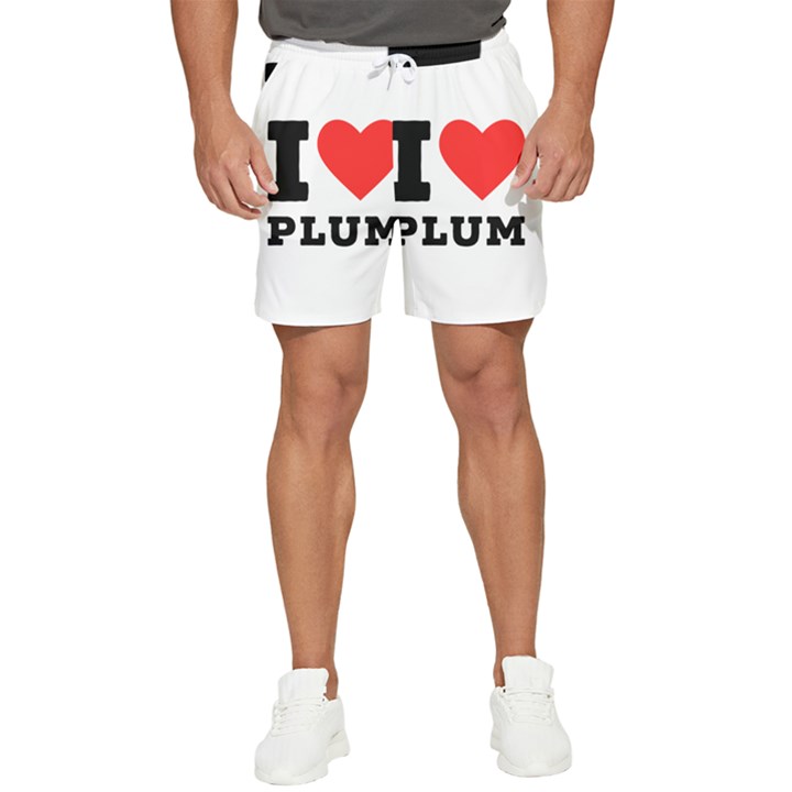 I love plum Men s Runner Shorts