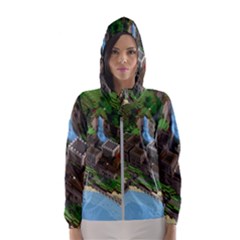 Green Village Miniature Technology Women s Hooded Windbreaker