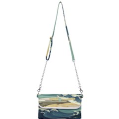 Sea Asia, Waves Japanese Art The Great Wave Off Kanagawa Mini Crossbody Handbag by Bakwanart
