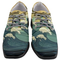 Sea Asia, Waves Japanese Art The Great Wave Off Kanagawa Women Heeled Oxford Shoes