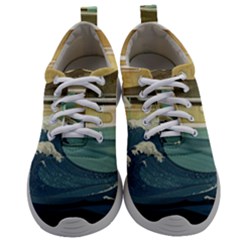 Sea Asia, Waves Japanese Art The Great Wave Off Kanagawa Mens Athletic Shoes