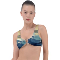 Sea Asia, Waves Japanese Art The Great Wave Off Kanagawa Ring Detail Bikini Top by Bakwanart