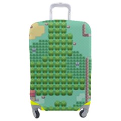 Green Retro Games Pattern Luggage Cover (medium) by Bakwanart