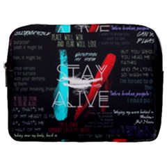 Stay Alive Make Up Pouch (large) by Bakwanart