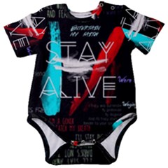 Stay Alive Baby Short Sleeve Bodysuit by Bakwanart