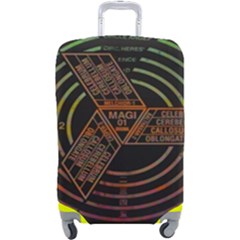 Black And Green Area Rug Neon Genesis Evangelion Computer Communication Luggage Cover (large) by Bakwanart