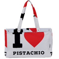 I Love Pistachio Canvas Work Bag by ilovewhateva