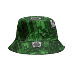 Technology Computer Chip Electronics Industry Circuit Board Inside Out Bucket Hat by Bakwanart