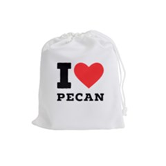 I love pecan Drawstring Pouch (Large)