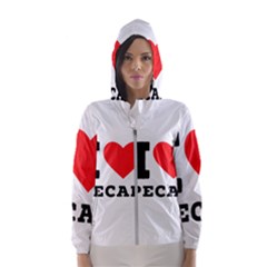 I Love Pecan Women s Hooded Windbreaker by ilovewhateva