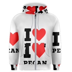 I love pecan Men s Zipper Hoodie