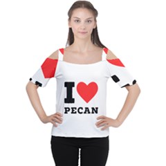 I love pecan Cutout Shoulder Tee