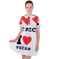 I love pecan Short Sleeve Shoulder Cut Out Dress 