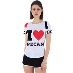 I love pecan Back Cut Out Sport Tee