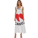 I love pecan V-Neck Sleeveless Loose Fit Overalls View1