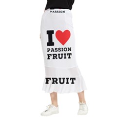 I Love Passion Fruit Maxi Fishtail Chiffon Skirt by ilovewhateva