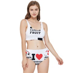 I Love Passion Fruit Frilly Bikini Set by ilovewhateva