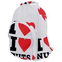 I Love Nuts Rounded Multi Pocket Backpack by ilovewhateva