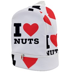 I Love Nuts Zip Bottom Backpack by ilovewhateva