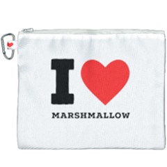 I Love Marshmallow  Canvas Cosmetic Bag (xxxl) by ilovewhateva