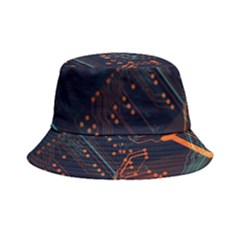 Abstract Colorful Circuit Bucket Hat by Bakwanart