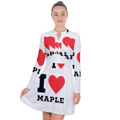 I Love Maple Long Sleeve Panel Dress by ilovewhateva