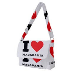 I Love Macadamia Full Print Messenger Bag (m) by ilovewhateva