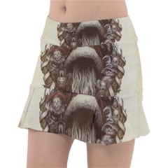 Christmas Dark Demon Evil Horror Krampus Classic Tennis Skirt by Bakwanart