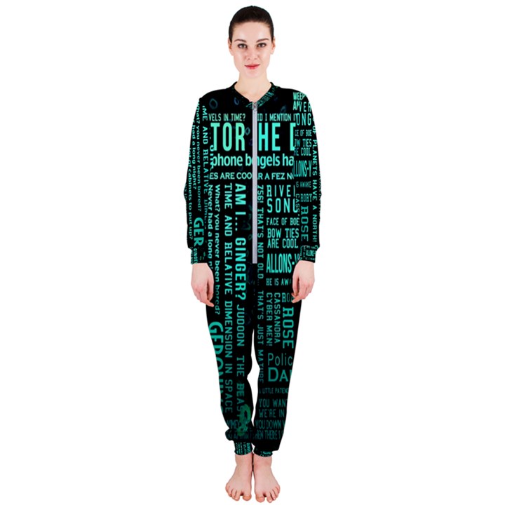 Tardis Doctor Who Technology Number Communication OnePiece Jumpsuit (Ladies)