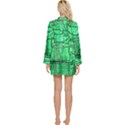 Green Circuit Board Computer Long Sleeve Satin Robe View2