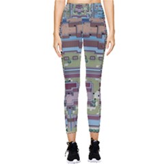 Arcade Game Retro Pattern Pocket Leggings  by Bakwanart