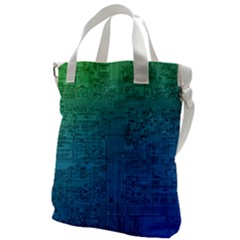 Blue And Green Circuit Board Wallpaper Circuit Board Sketch Canvas Messenger Bag by Bakwanart