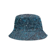 Position Of The Constellations Illustration Star Blue Inside Out Bucket Hat (kids) by Bakwanart