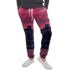 Skyline Sunset United States Reflection Usa,new York Manhattan Men s Jogger Sweatpants