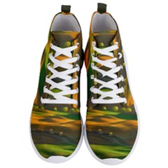 Landscape Usa Nature Washington State Trees Field Palouse Men s Lightweight High Top Sneakers