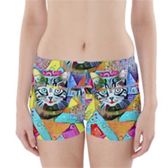 Kitten Cat Pet Animal Adorable Fluffy Cute Kitty Boyleg Bikini Wrap Bottoms by 99art