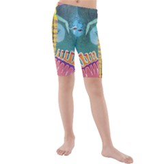 1 (188) Kids  Mid Length Swim Shorts by LeRoyJacks