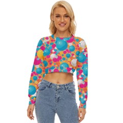 Circles Art Seamless Repeat Bright Colors Colorful Lightweight Long Sleeve Sweatshirt by 99art