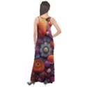 Flower Blossoms Petals Blooms Sleeveless Velour Maxi Dress View2