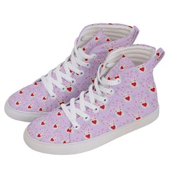 Easter Easter Bunny Hearts Seamless Tile Cute Men s Hi-top Skate Sneakers by 99art