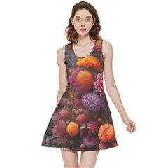 Flowers Blossoms Petals Blooms Inside Out Reversible Sleeveless Dress by 99art