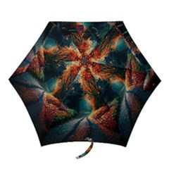 Forest Autumn Fall Painting Mini Folding Umbrellas