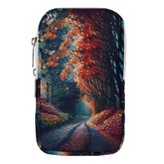 Forest Autumn Fall Painting Waist Pouch (large)
