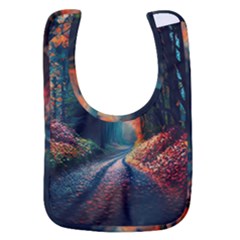 Forest Autumn Fall Painting Baby Bib by 99art