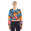 Flowers Bloom Spring Colorful Artwork Decoration Cropped Sweatshirt View2