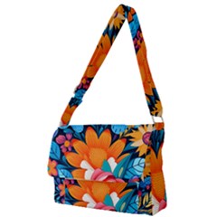 Flowers Bloom Spring Colorful Artwork Decoration Full Print Messenger Bag (s)