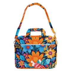 Flowers Bloom Spring Colorful Artwork Decoration Macbook Pro 13  Shoulder Laptop Bag 