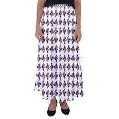 Mixed Abstract Colors Pattern Flared Maxi Skirt by dflcprintsclothing