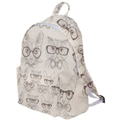 Seamless Pattern Hand Drawn-cats-with Hipster Accessories The Plain Backpack by Vaneshart